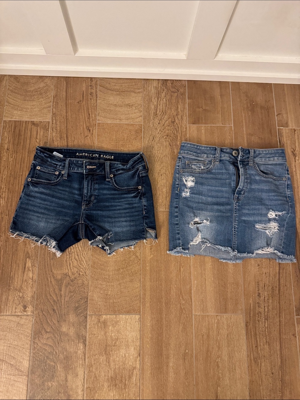 American Eagle shorts and skirt